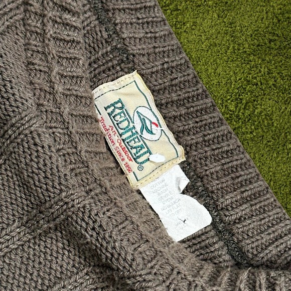 Vintage Made In USA 80s RedHead Pattern Knit Sweater Size Small - Picture 3 of 6